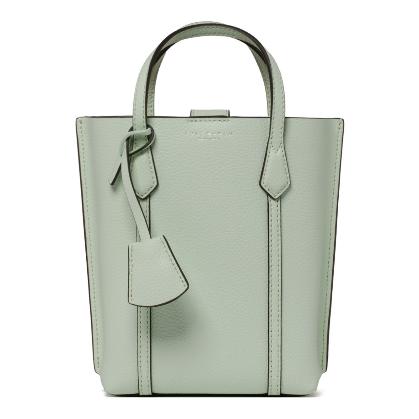 TORY BURCH MEADOW MIST 카프 레더 미니 PERRY 토트 백